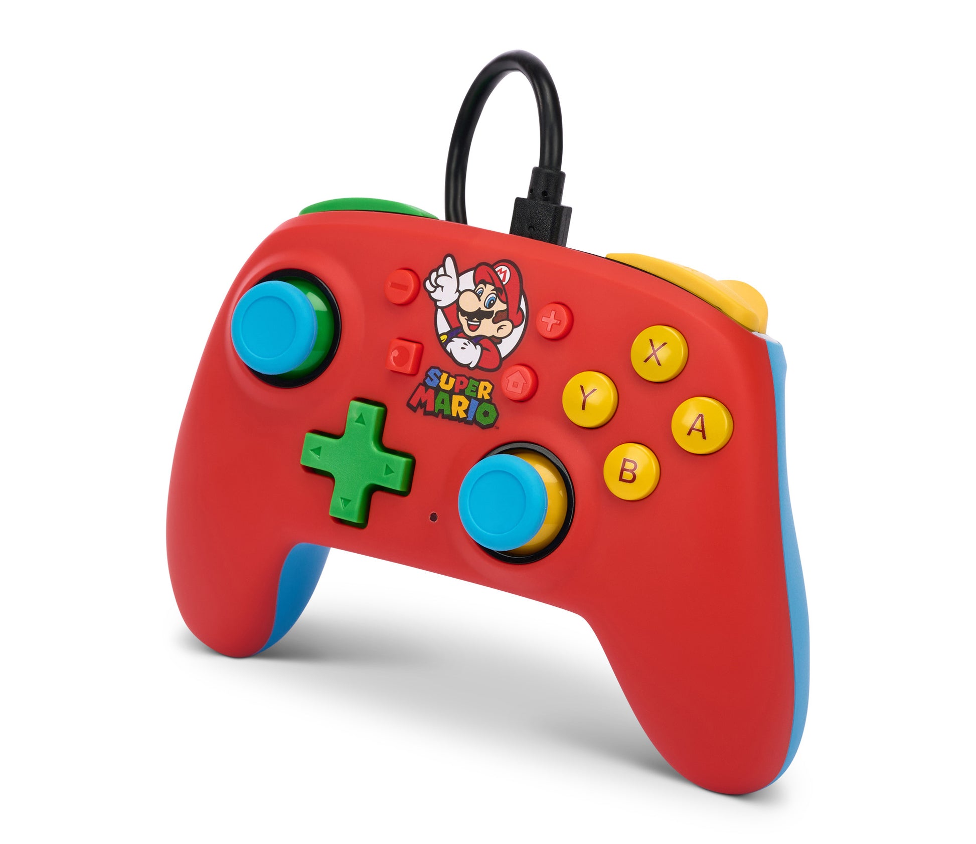 POWER A Wired Nano Controller NSW NSGP0123-01 Mario Medley, Red