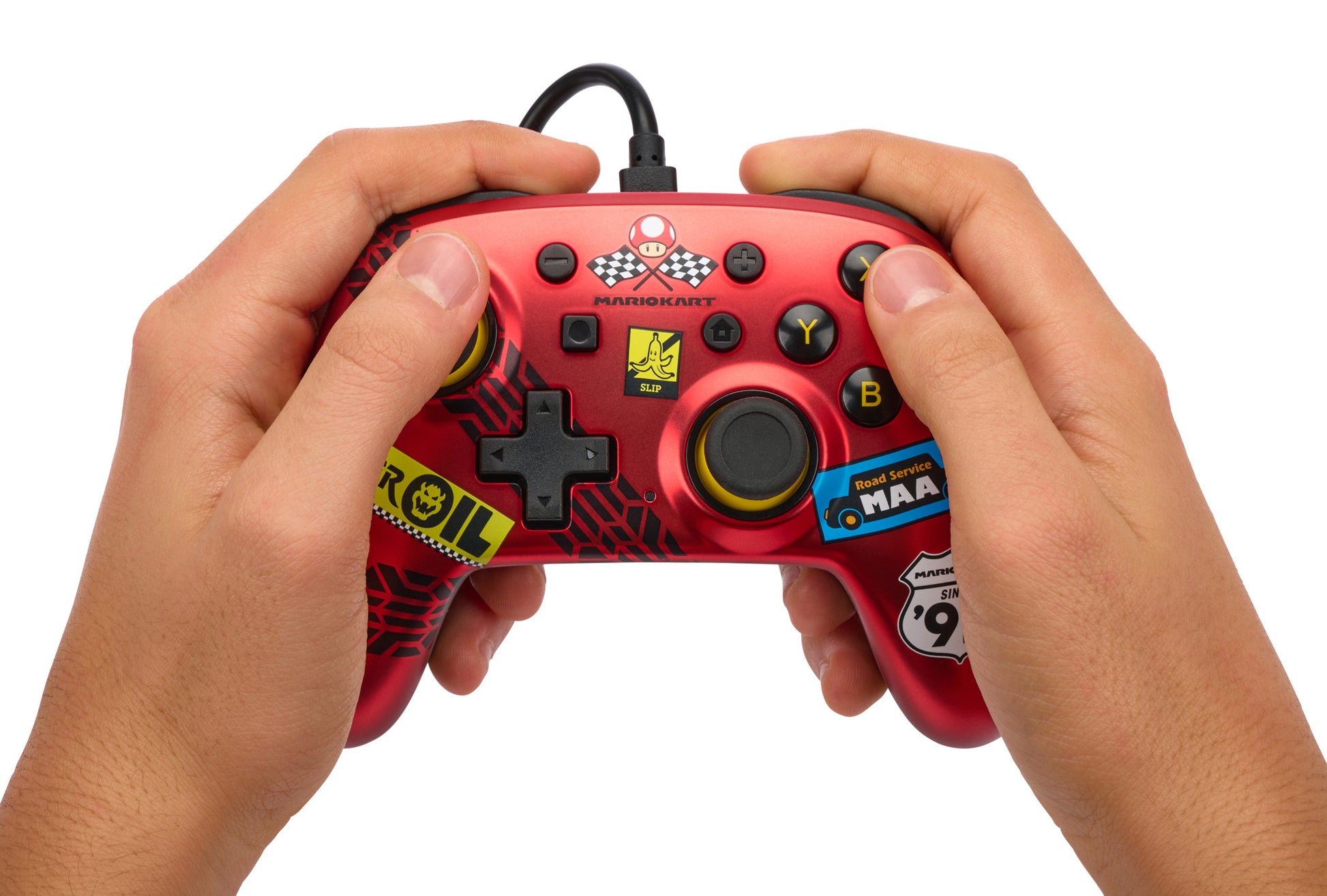 POWER A Wired Nano Controller NSW NSGP0124-01 Mario Kart, Racer Red