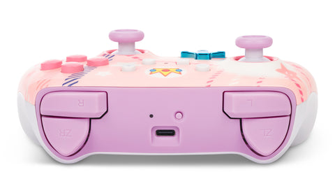 POWER A Enhanced Wireless Ctrl. NSGP025501 NSW, Princess Peach Plaid