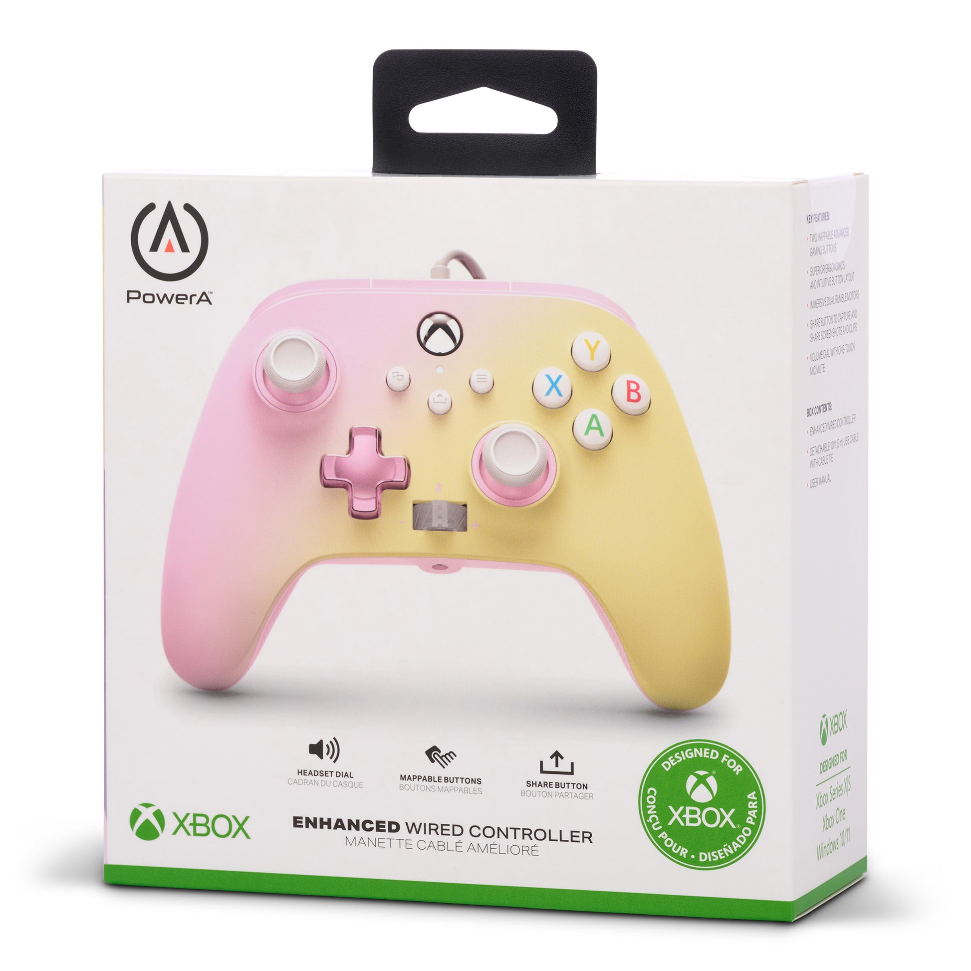 POWER A Enhanced Wired Controller XBGP0003-01 Xbox Series X/S Pink Lemonade