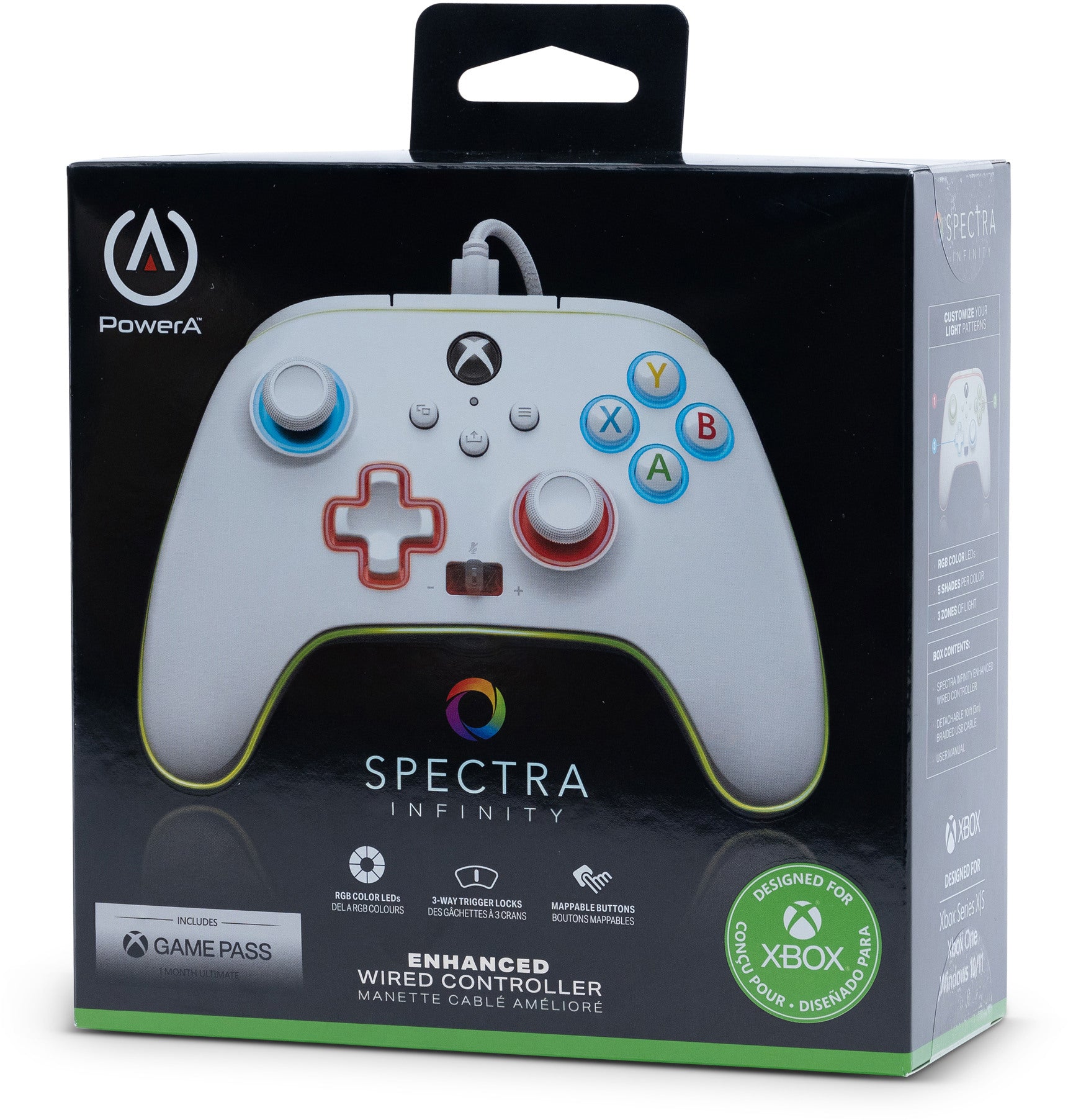 POWER A Spectra Infinity Enh. Ctrl. XBGP0022-01 Wired,Xbox Series X|S,White