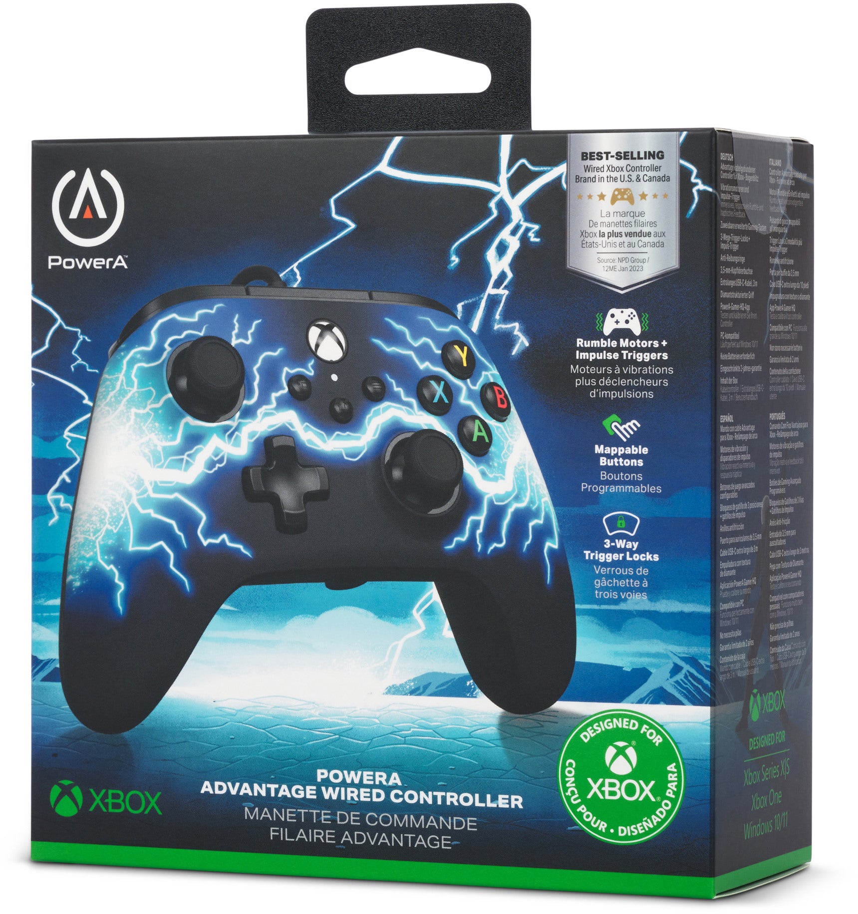 POWER A Advantage Wired Controller XBGP0169-01 Xbox Series X/S,Arclightning