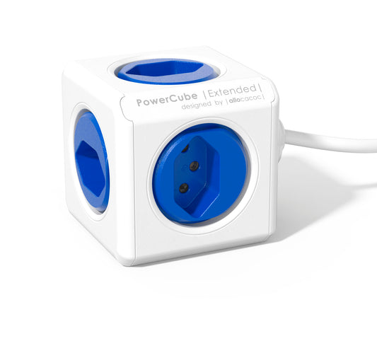 POWERCUBE Socket extend blue 66.7790BL 5xT.13,1.5m cable