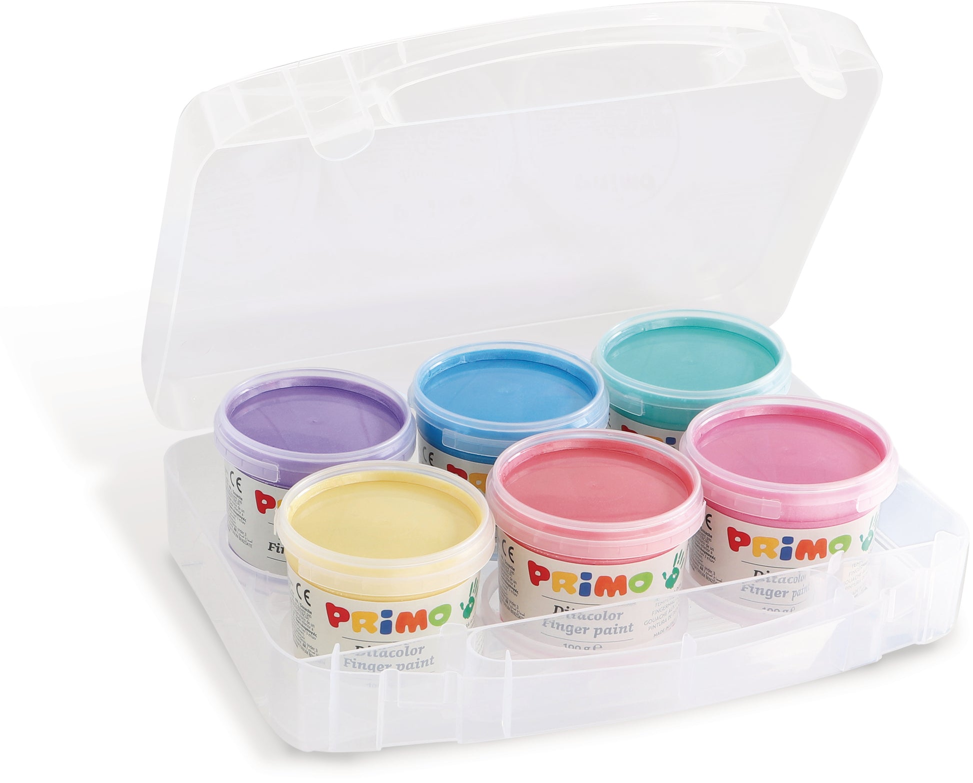 PRIMO Fingermalfarben 6x100g 229TPD100SP perl