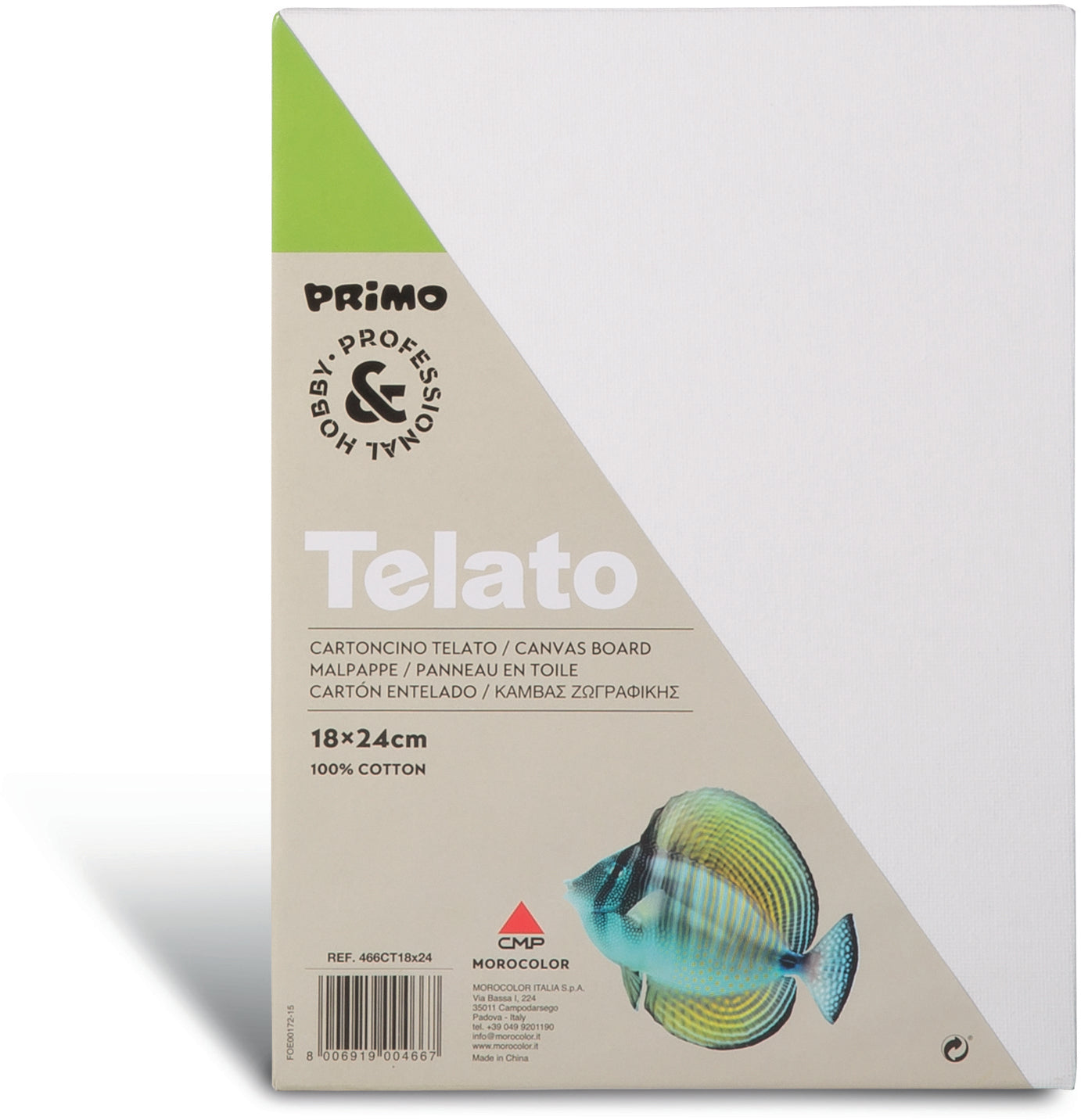 PRIMO Leinwandkarton 18x24cm 466CT18x24