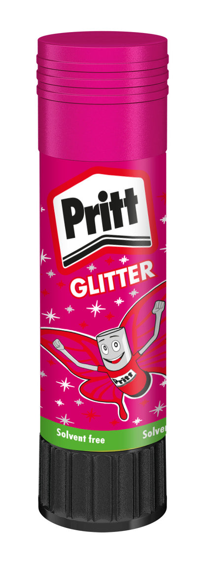 PRITT Klebestift Glitter 20g 900249 pink, rot, gelb