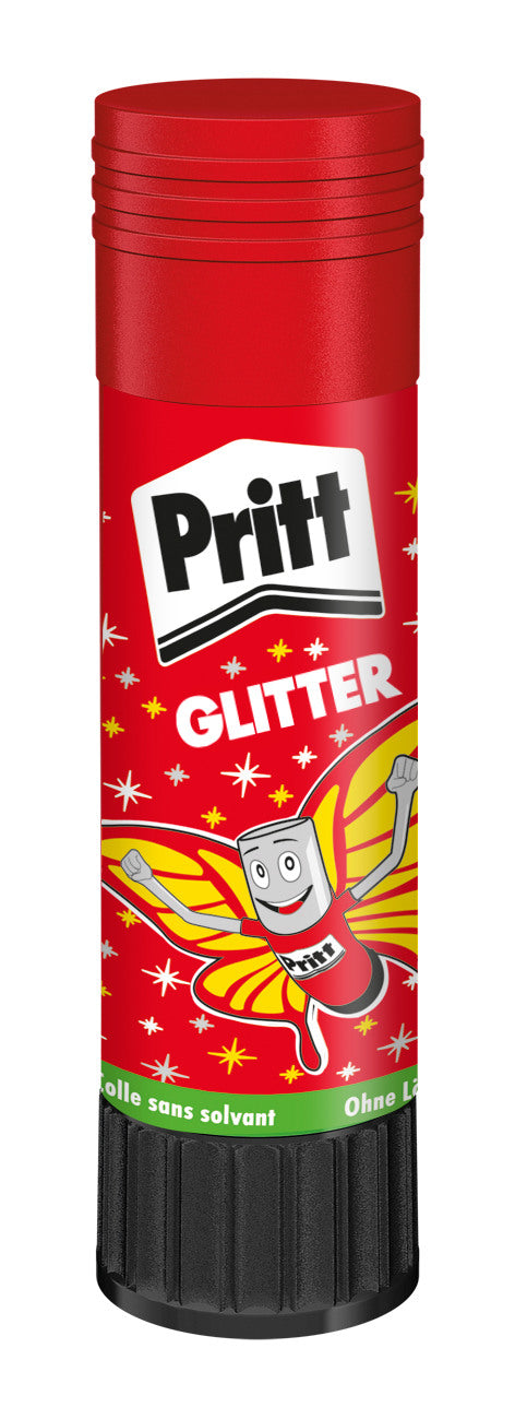 PRITT Klebestift Glitter 20g 900249 pink, rot, gelb