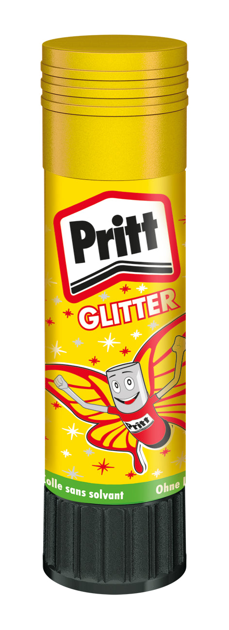 PRITT Klebestift Glitter 20g 900249 pink, rot, gelb