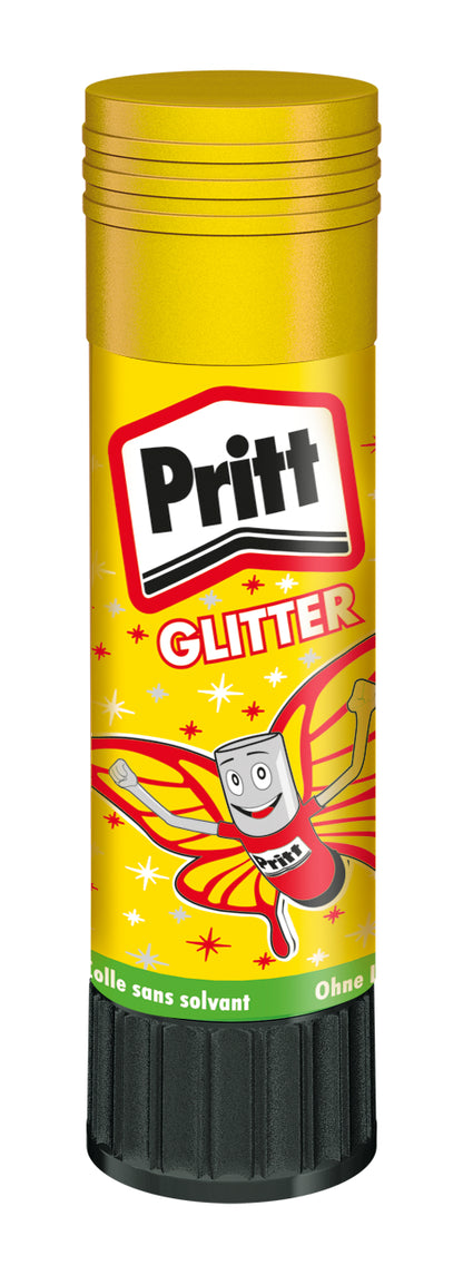 PRITT Klebestift Glitter 20g 900249 pink, rot, gelb