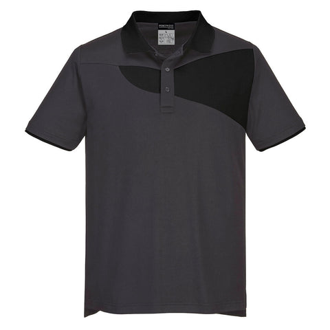 Portwest PW210 Poloshirt – ZoomGrau/Schwarz – bequem & funktional