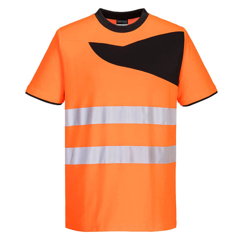 Portwest PW213 Shirt – Orange/Schwarz – bequem & funktional