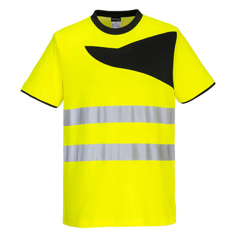 Portwest PW213 Shirt – Gelb/Schwarz – bequem & funktional