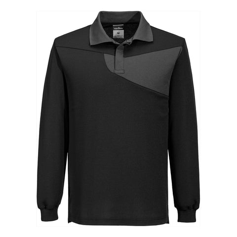 Portwest PW218 Poloshirt – Schwarz/ZoomGrau – bequem & funktional