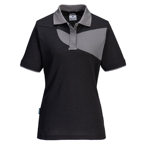 Portwest PW219 Poloshirt – Schwarz/ZoomGrau – bequem & funktional