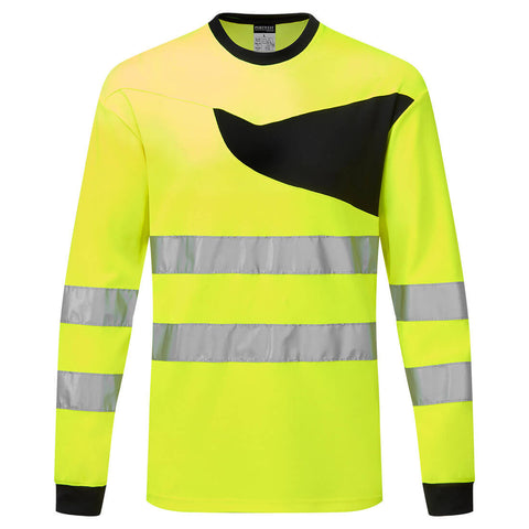Portwest PW221 Shirt – Gelb/Schwarz – bequem & funktional