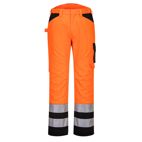 Portwest PW241 Hose – Orange/Schwarz – strapazierfähige Arbeitshose