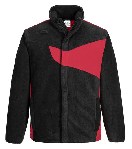 Portwest PW270 Arbeitsjacke – Schwarz/rot – robust & funktional