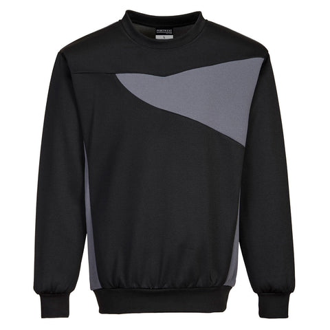 Portwest PW273 Sweatshirt – Schwarz/ZoomGrau – bequem & sichtbar