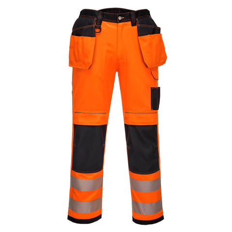 Portwest PW306 Hose – Orange/Schwarz – strapazierfähige Arbeitshose
