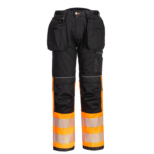 Portwest PW307 Hose – Orange/Schwarz – strapazierfähige Arbeitshose