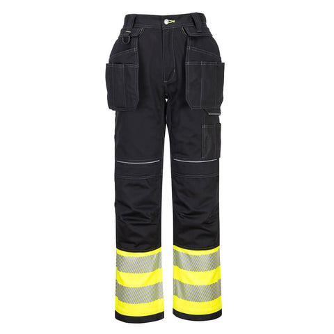 Portwest PW307 Hose – Gelb/Schwarz – strapazierfähige Arbeitshose