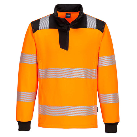 Portwest PW326 Sweatshirt – Orange/Schwarz – bequem & sichtbar
