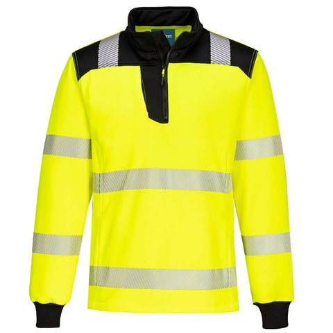 Portwest PW326 Sweatshirt – Gelb/Schwarz – bequem & sichtbar