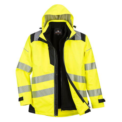 Portwest PW365 Arbeitsjacke – Gelb/Schwarz – robust & funktional