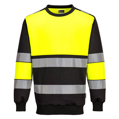 Portwest PW376 Sweatshirt – Gelb/Schwarz – bequem & sichtbar