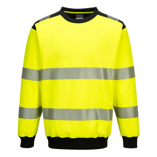 Portwest PW379 Sweatshirt – Gelb/Schwarz – bequem & sichtbar