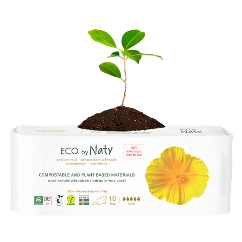 Eco by Naty - Нічні прокладки - Природний комфорт 🌿💤