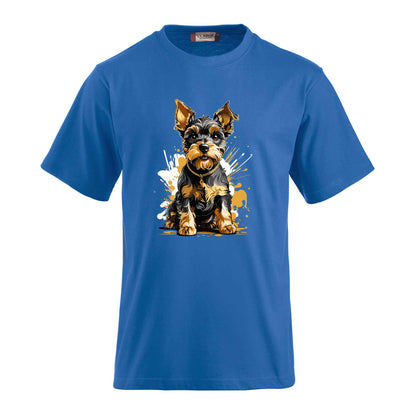 "Personalisiertes T-Shirt: Süsser Hund als Druckmotiv"
