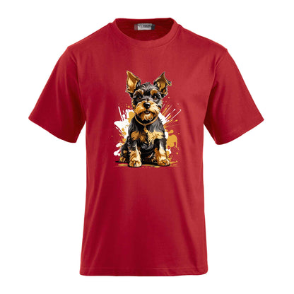 "Personalisiertes T-Shirt: Süsser Hund als Druckmotiv"