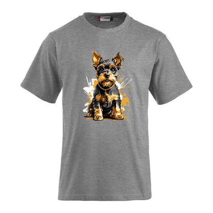 "Personalisiertes T-Shirt: Süsser Hund als Druckmotiv"