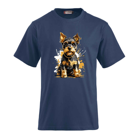 "Personalisiertes T-Shirt: Süsser Hund als Druckmotiv"
