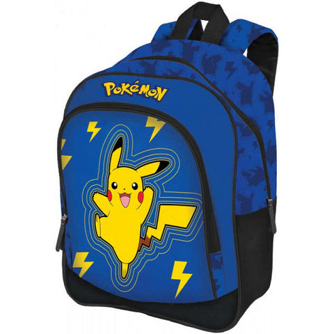 Pokemon-Rucksack 42 cm - Blau- Pokemon Rucksack für Kinder