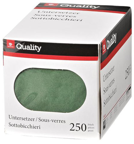 QUALITY Gläserunterlagen 992606 grün 250 Stück