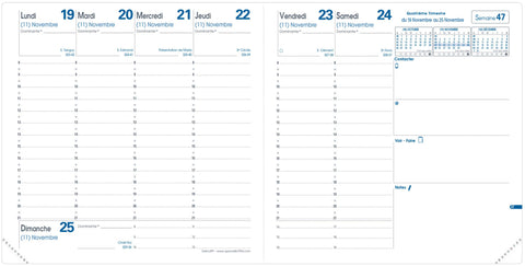 QUO-VADIS Agenda Executif Club 2025 014949Q 1W/2S bronze FR 16x16cm