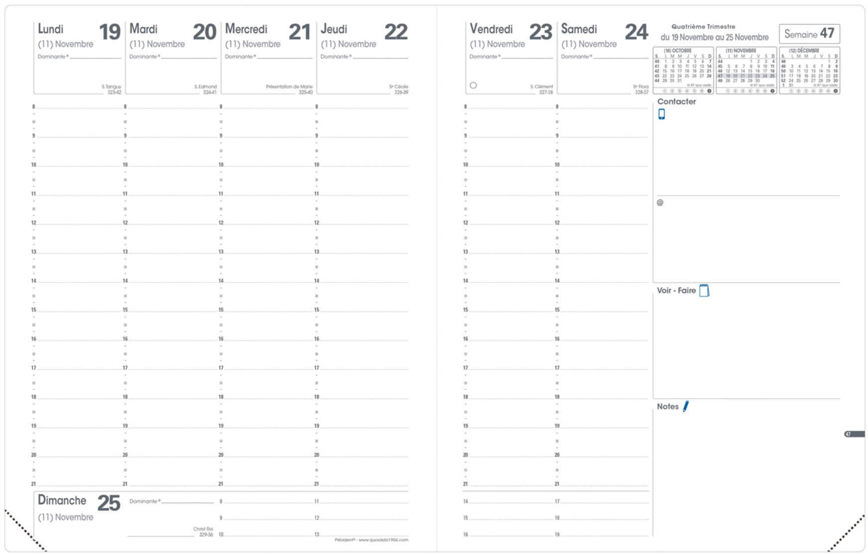 QUO-VADIS Ersatzinhalt Presint 2025 016007Q 1W/2S Impala/Club 21x27cm
