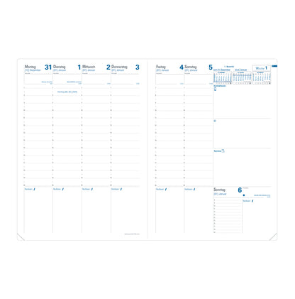 QUO-VADIS Ersatzinhalt+ Prenote 2025 024013Q 1W/2S Impala/Club 21x29.7cm