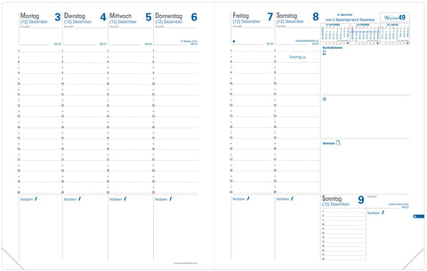 QUO-VADIS Ersatzinhalt Trinote 2025 048003Q 1W/2S Impala/Soho 18x24cm