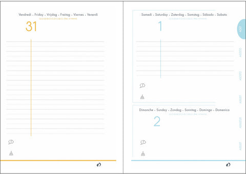QUO-VADIS Eurotextagenda Walfisch 25/26 1282523Q 1T/1S 12M ML 12x17cm