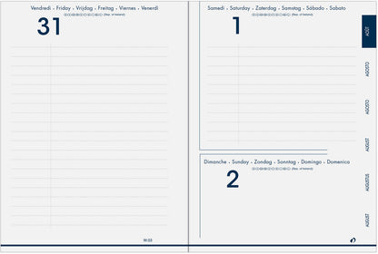 QUO-VADIS Eurotextagenda Respire 25/26 1282535Q 1T/1S 12M Delphin ML 12x17cm