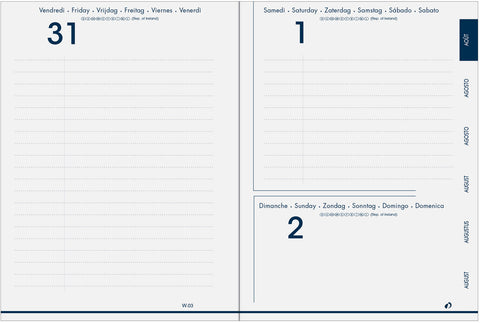 QUO-VADIS Eurotextagenda Respire 25/26 1282535Q 1T/1S 12M Delphin ML 12x17cm