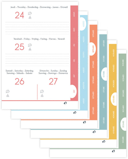 QUO-VADIS Eurotextagenda Creamanga 26/27 1282597Q 1T/1S 12M Duo ML 12x17cm