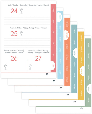 QUO-VADIS Eurotextagenda Creamanga 26/27 1282597Q 1T/1S 12M Duo ML 12x17cm
