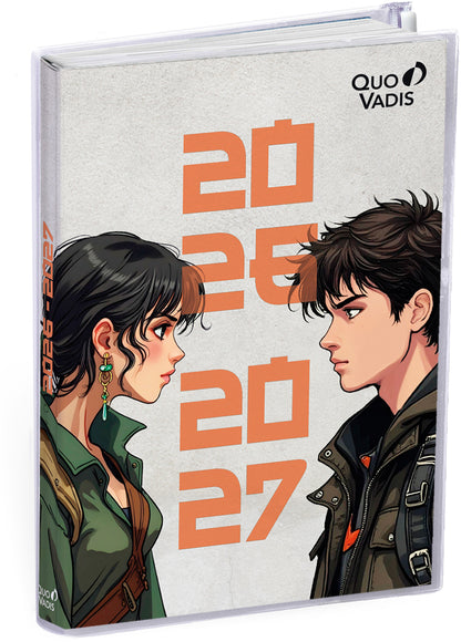 QUO-VADIS Eurotextagenda Creamanga 26/27 1282597Q 1T/1S 12M Duo ML 12x17cm