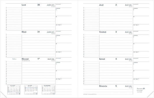 QUO-VADIS Le Principal rep Impala 24/25 164056Q 12M, schwarz, fr 18x24cm