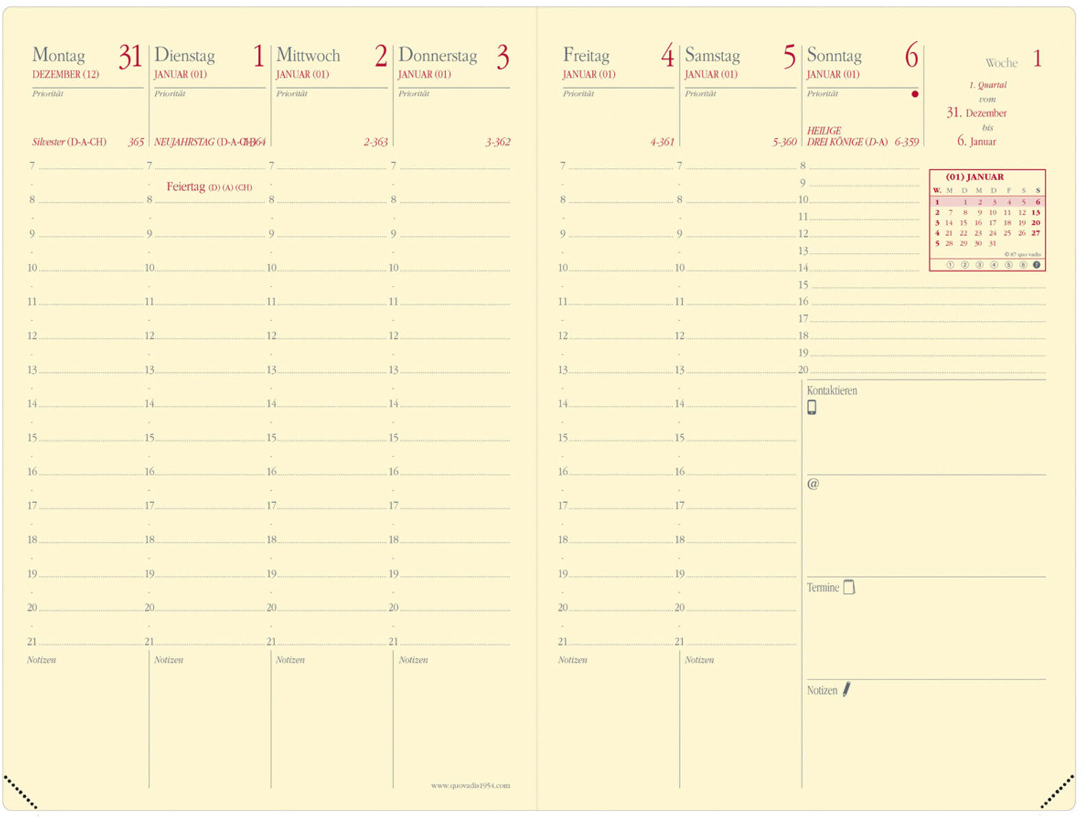 QUO-VADIS Ersatzinhalt Gesch.Pre. 2025 285003Q 1W/2S Impala/Soho/Silk 10x15cm