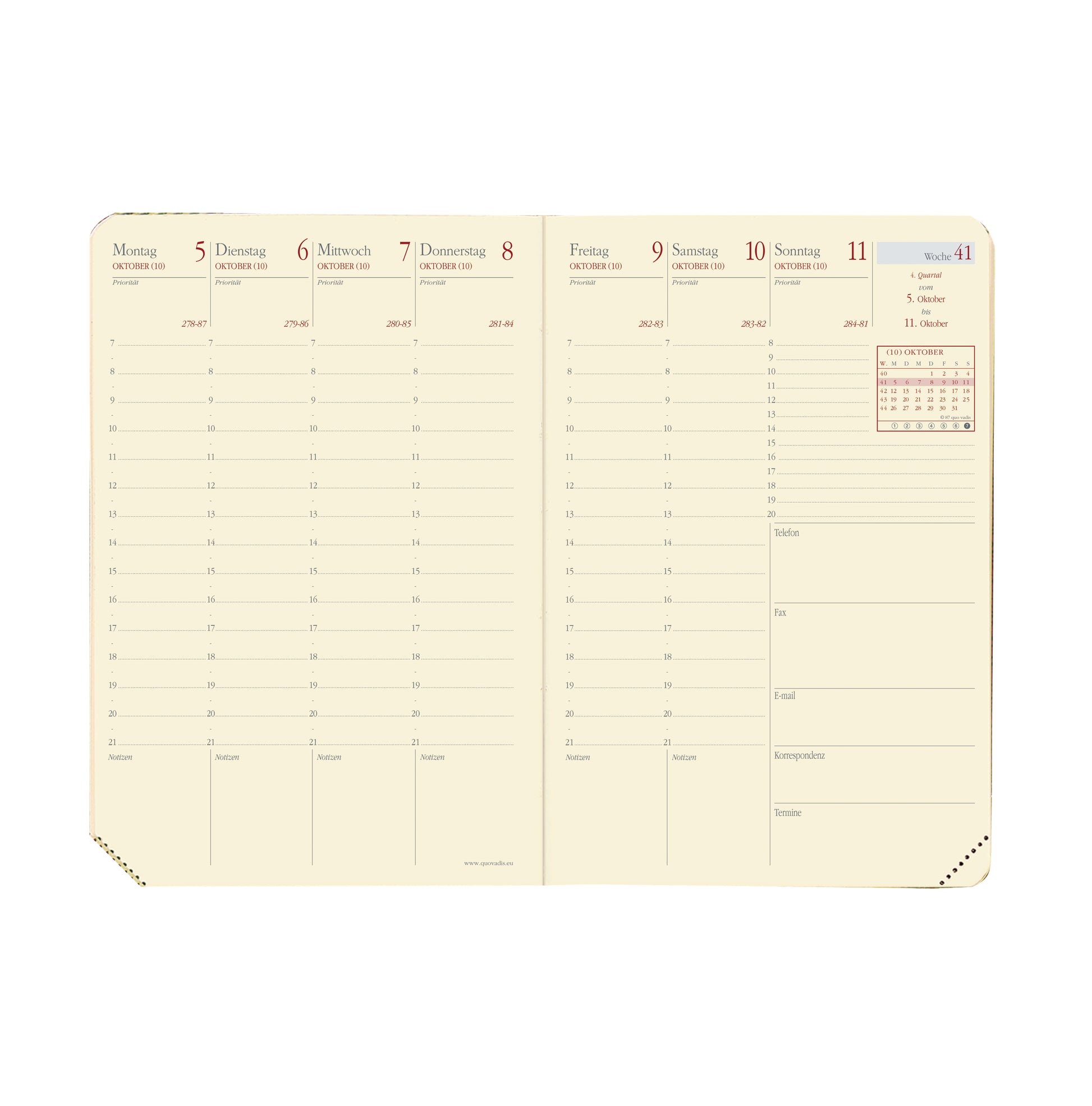 QUO-VADIS Ersatzinhalt Gesch.Pre. 2025 285003Q 1W/2S Impala/Soho/Silk 10x15cm